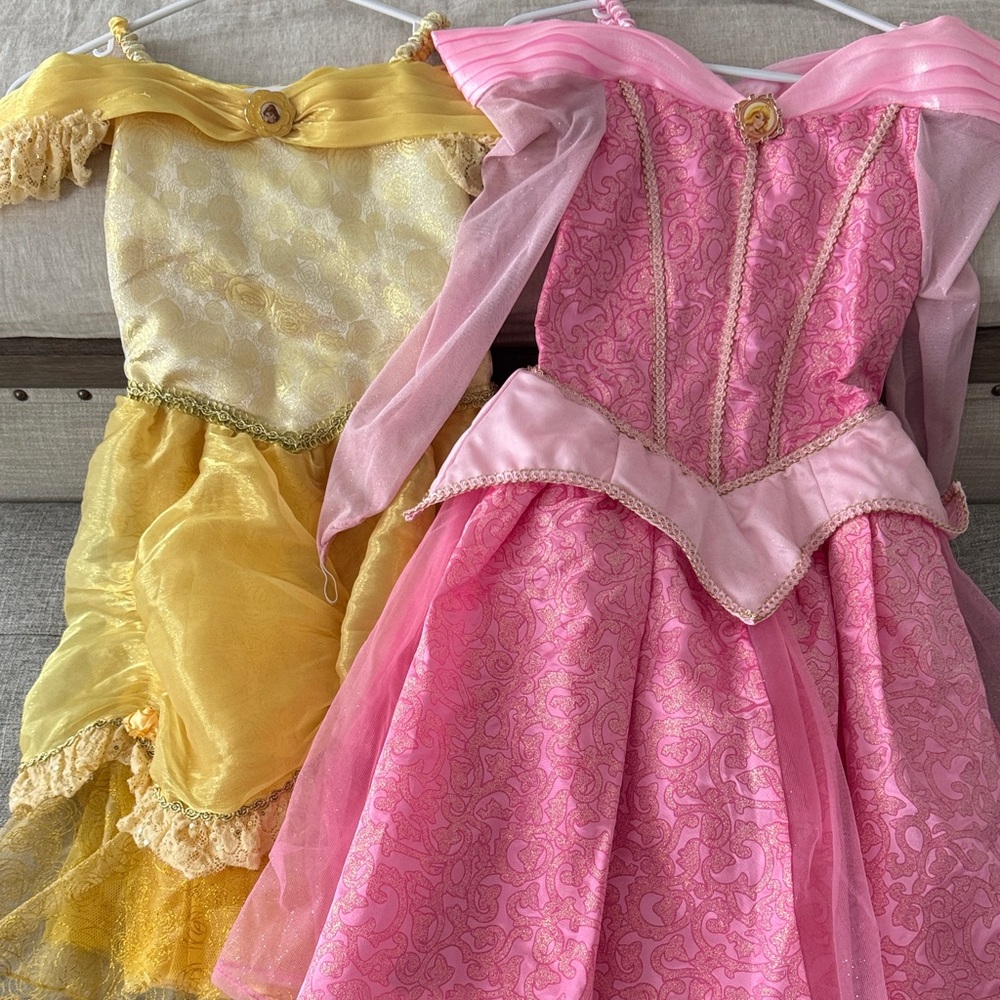 Disney Parks Princess Belle and Aurora Dresses -  Youth Medium